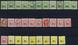 Switserland: Stempelmarken/Timbre Fiscal Canton Vaud  30 Pieces - Revenue Stamps
