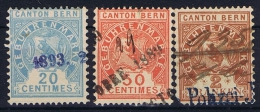 Switserland: Stempelmarken/Timbre Fiscal Canton Bern - Revenue Stamps