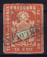 Switserland: Stempelmarken/Timbre Fiscal  Canton Fribourg - Revenue Stamps