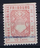 Switserland: Stempelmarken/Timbre Fiscal  Canton Fribourg - Revenue Stamps