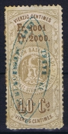 Switserland: Stempelmarken/Timbre Fiscal Canton Basel - Revenue Stamps