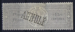 Switserland: Stempelmarken/Timbre Fiscal Canton Geneve - Revenue Stamps