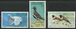 POLYNESIE 1982 - Oiseaux (Yvert 189/91) Neuf ** (MNH) Sans Trace De Charniere - Unused Stamps