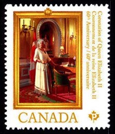 Canada (Scott No.2644 - 60e Couronnement De La Reine / 60th Queen Coronation) (**) Autocollant / Adhesive - NOTE - Nuevos