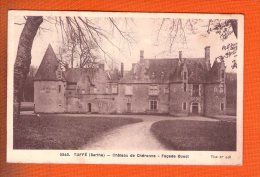 1 Cpa Tuffe Chateau De Cheronne Facade Ouest - Tuffe