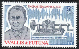 Wallis Et Futuna : Thomas EDISON : Inventeur, Scientifique, Industriel Américain (Electricité, Cinéma, Etc) - Unused Stamps