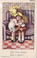 BERTIGLIA  /  ILLUSTRATORE - Card _ Cartolina  " Con Le Buone Maniere Tutto Si Ottiene!  " _  Viaggiata  1927 - Bertiglia, A.