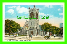 PAWTUCKET, RI - ST PAUL'S EPISCOPAL  CHURCH - ANIMATED - C.T. AMERICAN ART  - - Pawtucket