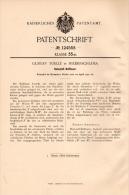 Original Patentschrift - G. Toelle In Niederschlema / Schlema , 1901 , Holzstoff - Raffineur , Holz !!! - Schlema