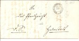 Bad017/  BADEN - Neckarbischofsheim, Zweikreis-Rundstempel In Schwarz 1850 - Storia Postale