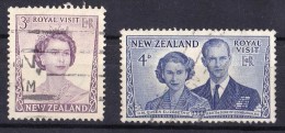 New Zealand 1953 Royal Visit Set Of 2 Used - - - Oblitérés