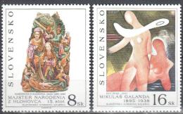 Slovakia 1995  Art  Painting Gemalde  Mi 243-244  - MNH (**) - Neufs