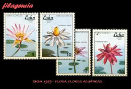 CUBA MINT. 1979-05 FLORA. FLORES ACUÁTICAS - Unused Stamps