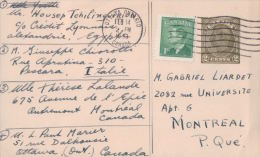 Entier Postal Canada + Timbre, Ottawa  - Montréal (7804) - 1903-1954 Rois