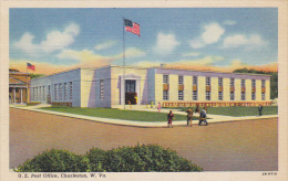 Post Office Charleston West Virginia Curteich - Charleston