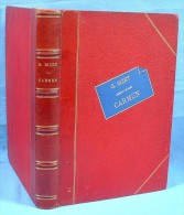 Partition Reliée De L’Opéra CARMEN De Georges Bizet / Belle Reliure De 1875 - Opéra