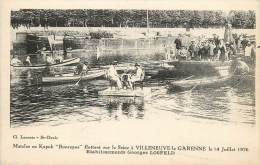 VILLENEUVE LA GARENNE MATELAS EN KAPOK SUR LA SEINE LE 14 JUILLET 1926 ETABLISSEMENTS GEORGES LOSFELD - Villeneuve La Garenne