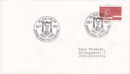 Denmark Sonderstempel GLOSTRUP Dansk Athletik Forbund 1982 Cover Brief Schlerose Stamp (Cz. Slania) - Cartas & Documentos