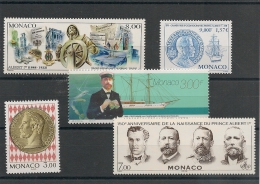 MONACO  Années 1994/2001 Prince Albert 1er  N° Y/T : 1945-2031-2145-2154-2307** - Collections, Lots & Series