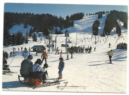 Saint-Jean-d'Aups (74):Les Pistes De La Grande Tercheet Le Téléski Des Tête Vue Du Bas De La Station En 1984 (animée) GF - Saint-Jean-d'Aulps