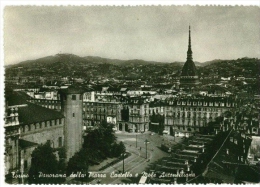 Torino - Panorama - Della Piazza E Mole Antoneiliana - Formato Grande Viaggiata - S - Tarjetas Panorámicas