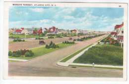Margate Parkway , Atlantic City , New Jersey - Old Cars - 60 - Old Postcard - USA - Unused - Atlantic City