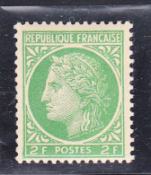 FRANCE    1945-47  Y.T. N° 680  NEUF** - 1945-47 Ceres (Mazelin)