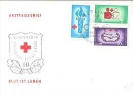 GERMANY  # DDR LETTER FROM 1966 RED CROSS - Enveloppes - Oblitérées