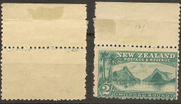 NZ 1898 2/- Milford P11 Laid Paper SG 269 UNHM #HV14 - Unused Stamps