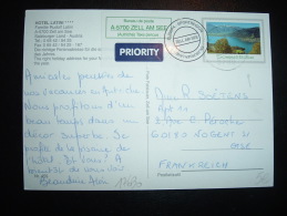 CP POUR LA FRANCE VIGNETTE SOMMERTRAUM BUREAU DE POSTE ZELL AM SEE OBL. - Lettres & Documents
