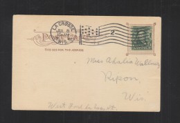 USA PPC Pmk. La Crosse 1908 - Covers & Documents