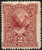 New Zealand #72 Mint Hinged 2p Pembroke Peak From 1898 - Ungebraucht