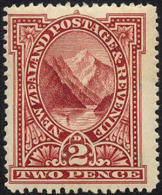 New Zealand #72 Mint Hinged 2p Pembroke Peak From 1898 - Ongebruikt