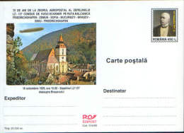 Romania(16)-Postal Stationery Postcard 1999,unused- Zeppelin LZ 127 Over Brasov City,16.10.1929 - Zeppelins