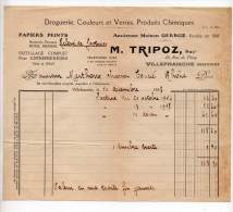 Droguerie, Ancienne Maison Gerboz, M. Tripoz, Rue Thizy, Villefranche (Rhône) - 1935 - Drogisterij & Parfum