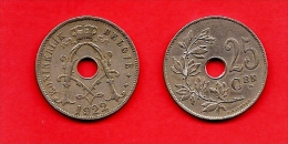 BELGIUM , 1910-1929, Circulated Coin, 25 Centimes, Dutch, Km69. C1638 - 25 Cent