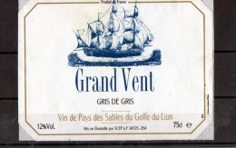 BATEAUX - ( Etiquette Légèrement Collée Sur Feuille D´expo.) - Barcos De Vela & Veleros