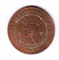 COINS  PAYS-BAS INDES  NEERLANDAISES  KM  306     1858.        (PB 78) - Niederländisch-Indien