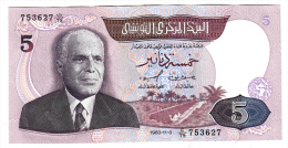 Tunisie - Billet De 5 Dinars De 1983-11-3 - N° 753627 - Pick 79 - Tunesien