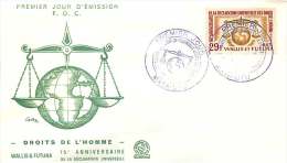 1963  15è Anniversaire Déclaration Universelle Des Droits De L'homme Série Omnibus  Yv 169 Sur FDC Non Adressé - FDC