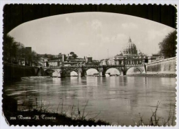 Roma - Il Tevere - 206 - Formato Grande Viaggiata Mancante Di Affrancatura - D - Fiume Tevere