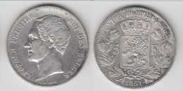 **** BELGIQUE - BELGIUM - 5 FRANCS 1851 (SANS POINT) LEOPOLD PREMIER - ARGENT - SILVER **** EN ACHAT IMMEDIAT - 5 Francs