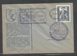 POLAND 1960 SCARCE COVER DAYS OF KEPNO TOWN SWAN 100 YEARS CENTENARY POLISH STAMPS COMM CANCELS STAGECOACH HORSES - Covers & Documents