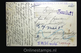 Austria: K.u.K. Feldpostkarte  To Chemnitz, Stempel Zurück !  RR,Karl Franz Joseph - Other & Unclassified