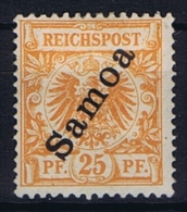 German Deutsch Samoa: Mi 5 B MH/* Signed / Signiert - Samoa