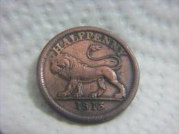 1813 HALF PENNY HALFPENNY LION TOKEN - Other & Unclassified