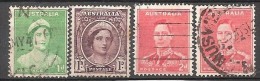 AUSTRALIA  # STAMPS FROM YEAR 1936 "STANLEY GIBBONS NUMBER 180-181 + 184  " - Usados