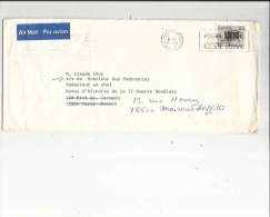 Enveloppe Timbrée  De Exp: Kim Obrist- A  Toronto Canada Adressé A Mr Claude Levy A Maisons-Lafitte 78 - Luftpost