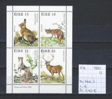 Ierland 1980 - Yv. Blok 3 Gest./obl./used - Blokken & Velletjes