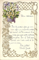 Superbe Lettre Gaufrée Avec Decoupi - Fleurs - 1926 - Flores